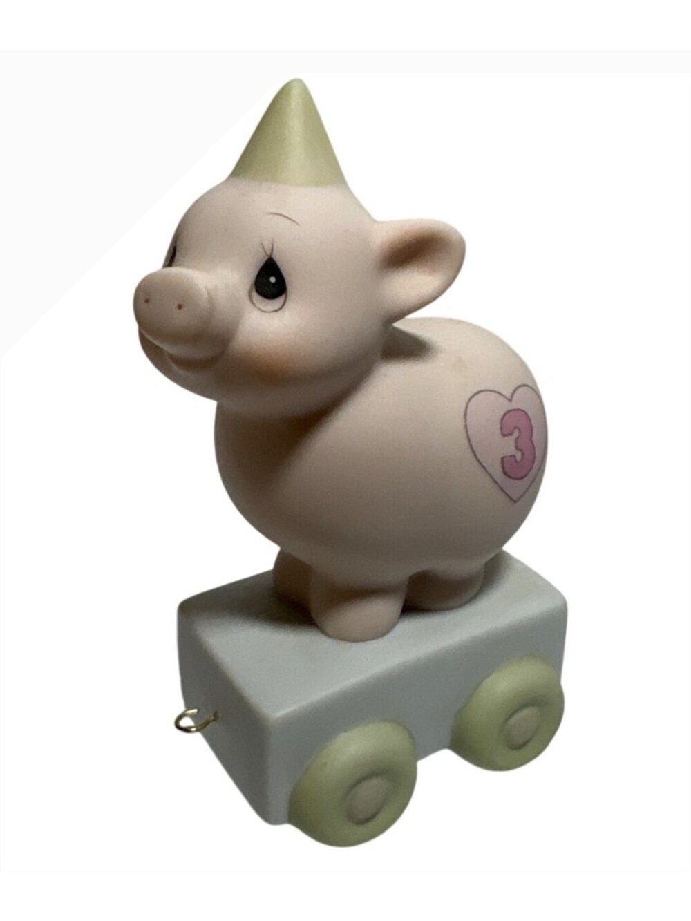 Precious Moments Birthday Train Age 3 Heaven Bless Your Special Day Piglet #159